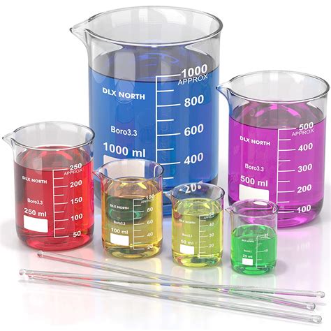 glass beaker .